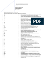 Column Calculations