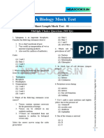 NDA Biology Minor Mock Test 01