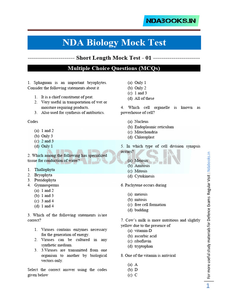 nda-biology-minor-mock-test-01-pdf-cell-biology-ecosystem
