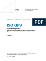 Iso GPS: Einführung in Die Geometrische Produktspezifikation