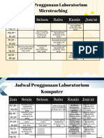 Jadwal Penggunaan Laboratorium