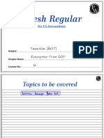 Exemption From GST 04 - Class Notes - Udesh Regular - Group 1