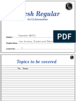 Tax Invoice, Credit and Debit Notes, E-Way Bill 01 - Class Notes - Udesh Regular - Group 1