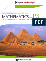 Maths 9709 Paper 3 - Differentation