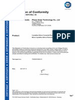 Phono Solar 540w-550w Panels Datasheet and Certificates