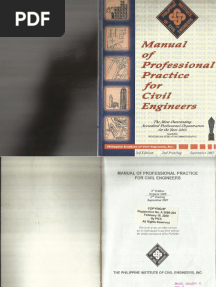 PICE Manual of Professional Practice For Civil Engineers