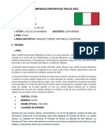 Ficha Resumen Olimpiadas 2023 - Italia 4to B