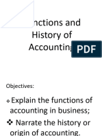 Chapter 1.2 Functions and History of Accounting