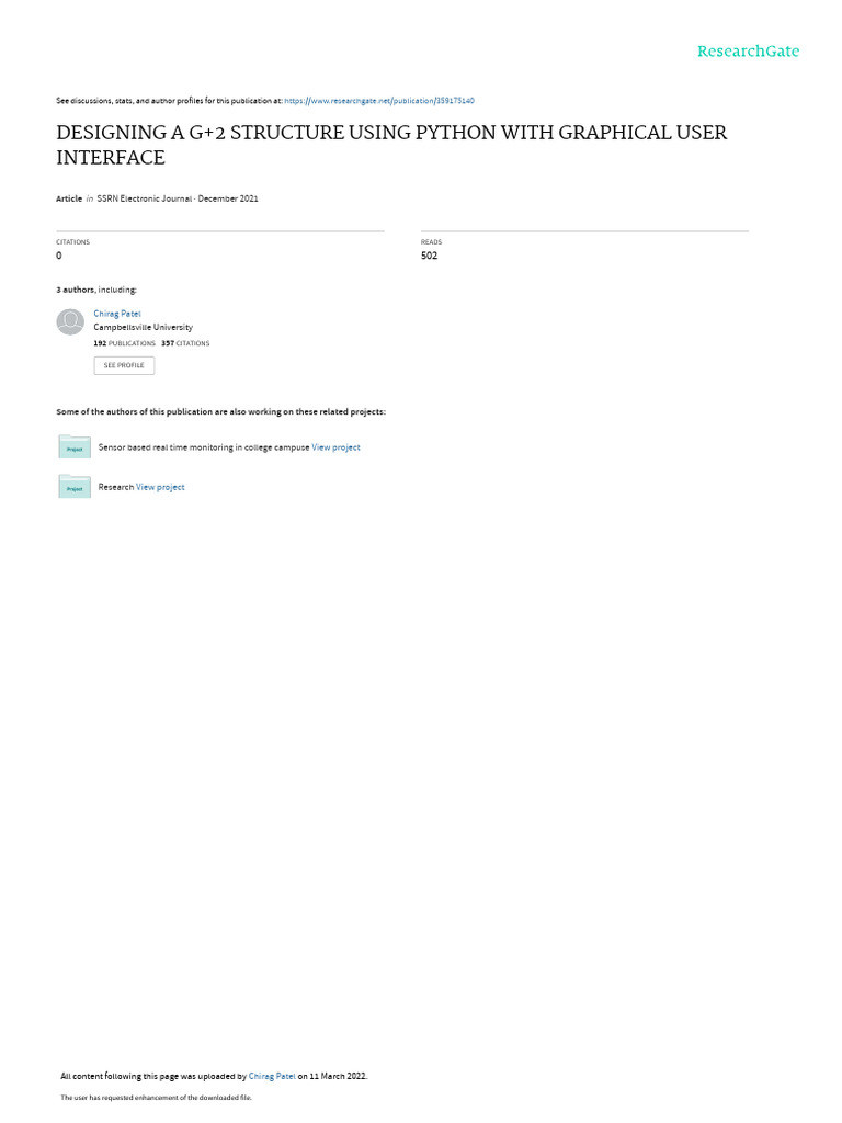 Designing G+2 Structures with Python GUI | PDF | Python (Programming ...