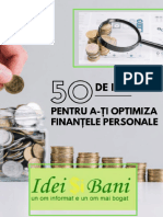 50 de IDEI Optimizare Finante Personale