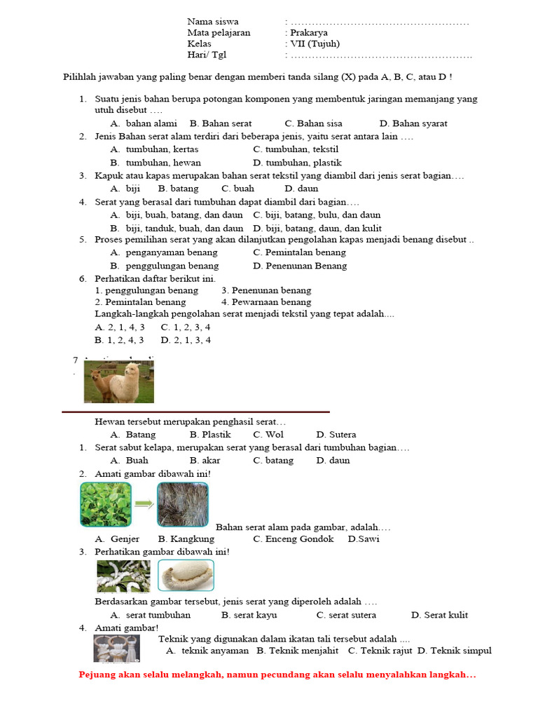 Menguasai Materi Prakarya Kelas 7 Bab 2: Kunci Sukses dengan Download Soal Latihan Berkualitas