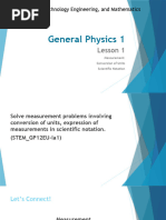 General Physics 1 Measurement L - A 1