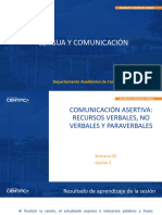 Lengua y Comunicación Sem 02 Sesión 2 2023-2