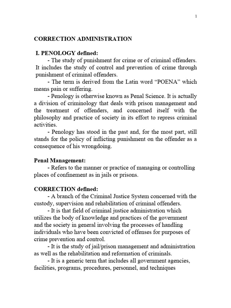 Overview of Correctional Administration | PDF | Business