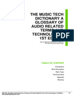 The Music Tech Dictionary A Glossary of Audio Related Terms and Technologies 1St Edition