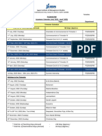 Academic Calendar Autonomous Programme 2022 2023