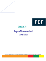 CH 14 Progress Measurement & Earned Value