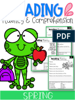 3 - Spring Reading Fluency and Comprehension