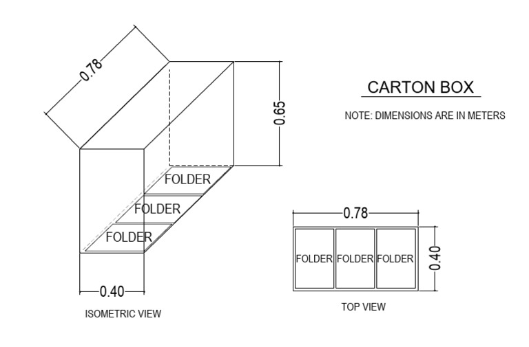 Carton Box Dimension PDF