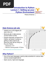 Introduction To Python Lecture 1: Setting Up Your Python Environment