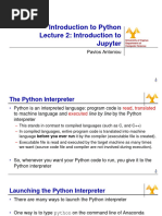 Introduction To Python Lecture 2: Introduction To Jupyter: Pavlos Antoniou