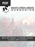 DFA Classic BattleTech House Rules v1.1