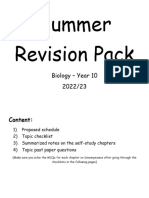 Year 10 Summer Pack - 2022.2023