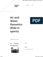Air and Water Dynamics (Role in Sports)