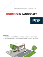 Lighting in Landscape