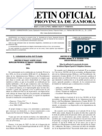 Boletin Oficial: de La Provincia de Zamora