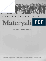 Olivier Bloch - Materyalizm