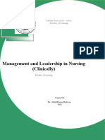 Management and Leadership Course Clinicaly