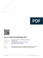 Thema 3 Ademhaling Biologie H2V2