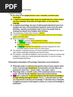 Cognitive Psychology Reviewer