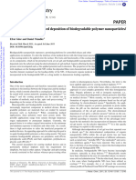 Electrochemically Assisted Deposition of Biodegradable Polymer Nanoparticles/ Sol-Gel Thin Films