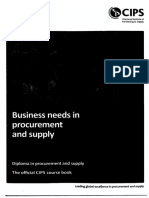 Business Needs in Procurement An Supply