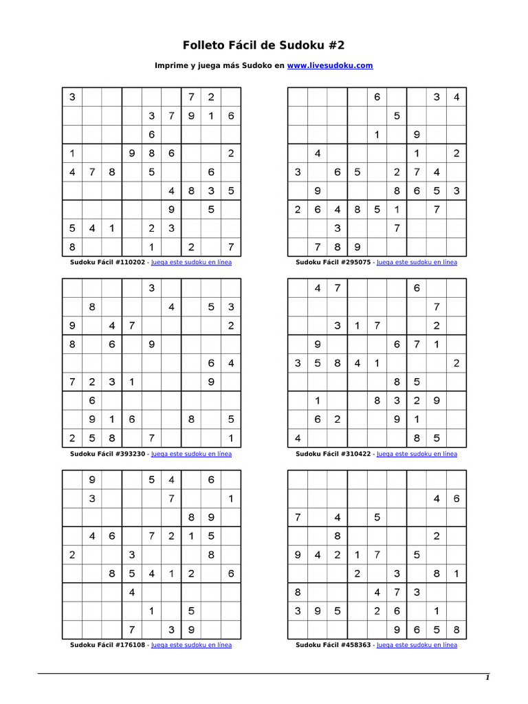 Printable Free Sudoku Booklet