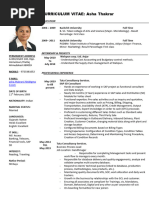 Asha Thakrar CV