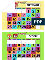 Calendario A Todo Color para Decorar Tu Clase Curso 2023-2024
