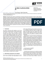 Inference of Missing Data in Photovoltai