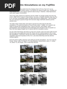 X-Pro 1 Recipes