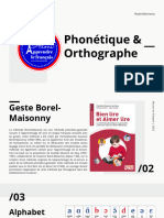 Phonétique Et Orthographe