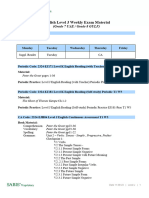 2324 Level J (GR 7 UAE - GR 8 Gulf) English Exam Related Materials T1 Wk5