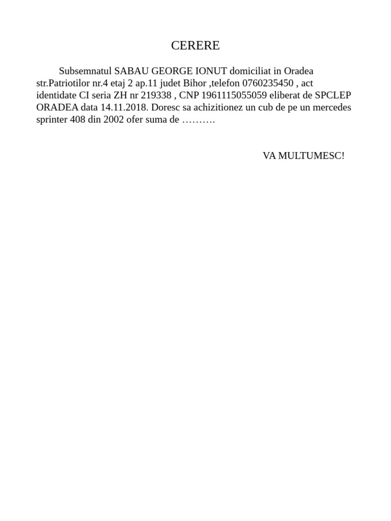 Cerere Rere | PDF