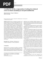 A Method For Off-Line Compensation of Cutting Force-Induced Errors in Robotic Machining by Tool Path Modification