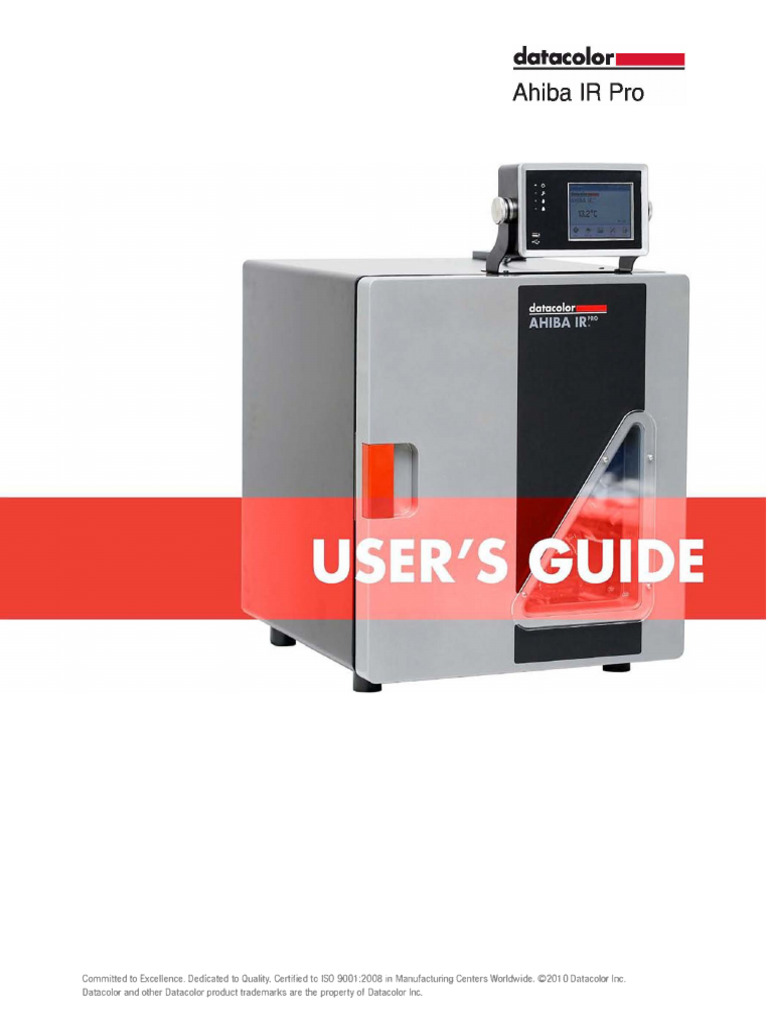 Ahiba IR Pro User's Guide Overview | PDF | Infrared | Heat