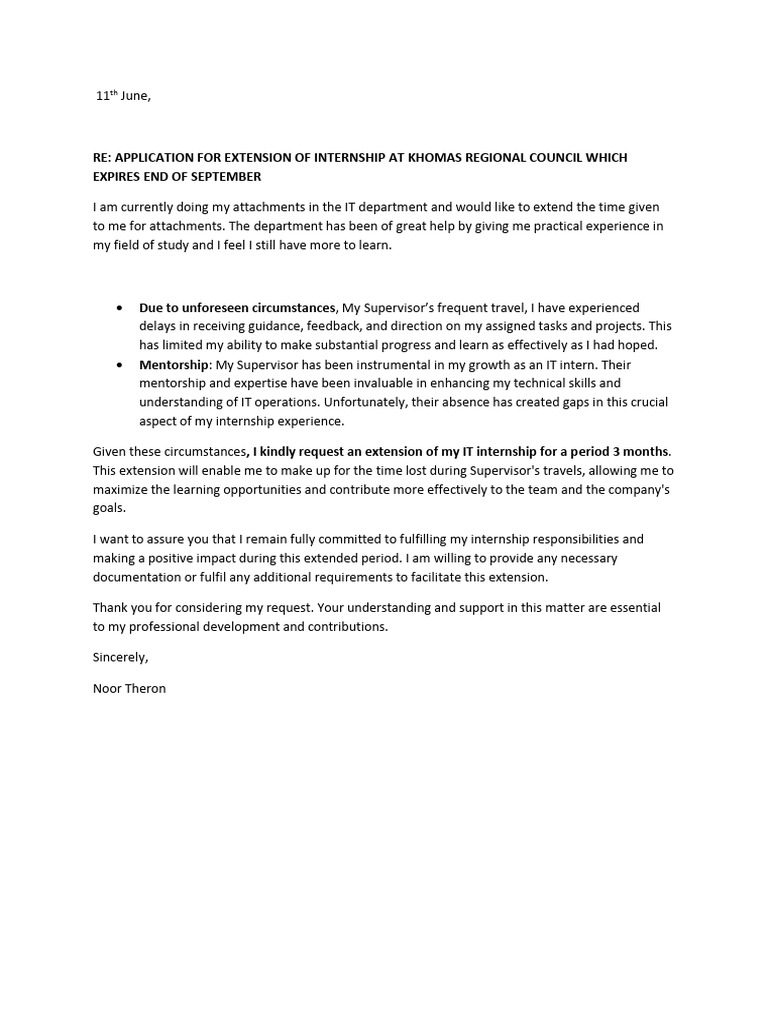 Extension Letter PDF