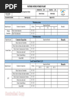 Vibration Monitoring System Checksheet