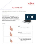 4-Finger Multiple Touch For Lifebook T580: User Guide