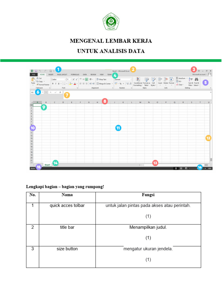 Kenapa lembar kerja excel spreadsheet pada word 2007 ukuranya berubah